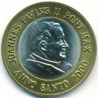 Ватикан, 1 евро 2000 год (UNC) ПРОБА