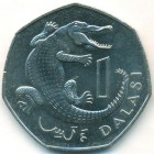 Гамбия, 1 даласи 1987 год (AU)