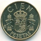 Испания, 100 песет 1982 год (UNC)