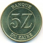 Заир, 5 заиров 1987 год (UNC)