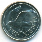 Барбадос, 10 центов 2000 год (UNC)