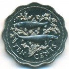 Багамские острова, 10 центов 1987 год (UNC)