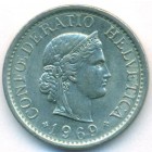 Швейцария, 10 раппенов 1969 год