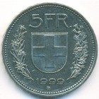 Швейцария, 5 франков 1999 год