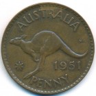 Австралия, 1 пенни 1951 год