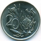 ЮАР, 20 центов 1977 год (UNC)