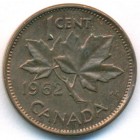 Канада, 1 цент 1962 год (UNC)