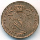 Бельгия, 1 сантим 1887 год (UNC)
