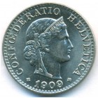 Швейцария, 20 раппенов 1909 год (UNC)