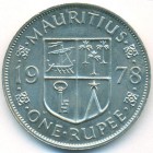Маврикий, 1 рупия 1978 год (UNC)