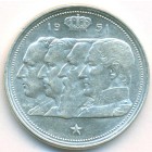 Бельгия, 100 франков 1951 год (UNC)