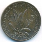 Ватикан, 5 чентезимо 1930 год