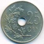 Бельгия, 25 сантимов 1921 год (UNC)