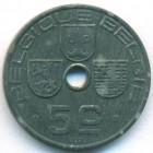 Бельгия, 5 сантимов 1943 год