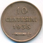 Сан-Марино, 10 чентезимо 1938 год