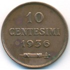 Сан-Марино, 10 чентезимо 1936 год