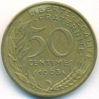 Франция, 50 сантимов 1963 год