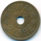 Дания, 2 эре 1929 год