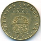 Латвия, 20 сантим 1992 год (UNC)