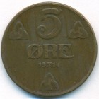 Норвегия, 5 эре 1914 год