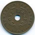 Южная Родезия, 1 пенни 1943 год