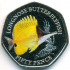 Британские территории в Индийском океане, 50 пенсов 2021 год (UNC)