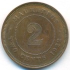 Маврикий, 2 цента 1922 год (AU)