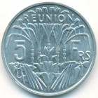 Реюньон, 5 франков 1973 год (UNC)