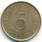 Маврикий, 5 центов 1975 год (UNC)