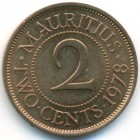 Маврикий, 2 цента 1978 год (UNC)
