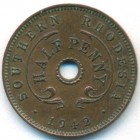 Южная Родезия, 1/2 пенни 1942 год