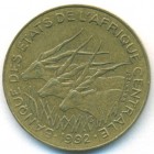 Центральные Африканские Штаты, 10 франков 1992 год