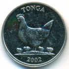 Тонга, 5 сенити 2002 год (AU)