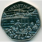 Остров Мэн, 50 пенсов 1989 год (UNC)