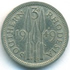 Южная Родезия, 3 пенса 1949 год