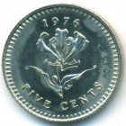 Родезия, 5 центов 1976 год (UNC)