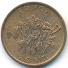 Тонга, 2 сенити 1990 год (UNC)