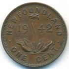 Канада, провинция Ньюфаундленд, 1 цент 1942 год