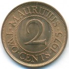Маврикий, 2 цента 1975 год (UNC)
