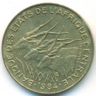 Центральные Африканские Штаты, 5 франков 1984 год (UNC)