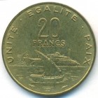 Джибути, 20 франков 1982 год (AU)