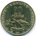 Джибути, 20 франков 1983 год (UNC)