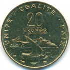 Джибути, 20 франков 1996 год (UNC)