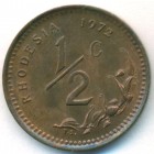 Родезия, 1/2 цента 1972 год (UNC)