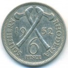 Южная Родезия, 6 пенсов 1952 год