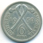 Южная Родезия, 6 пенсов 1950 год