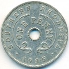 Южная Родезия, 1 пенни 1935 год