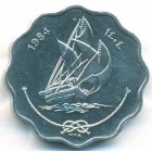Мальдивы, 10 лари 1984 год (UNC)