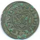 Рига, шведская оккупация, солид, 1643 год