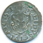 Рига, шведская оккупация, солид, 1651 год